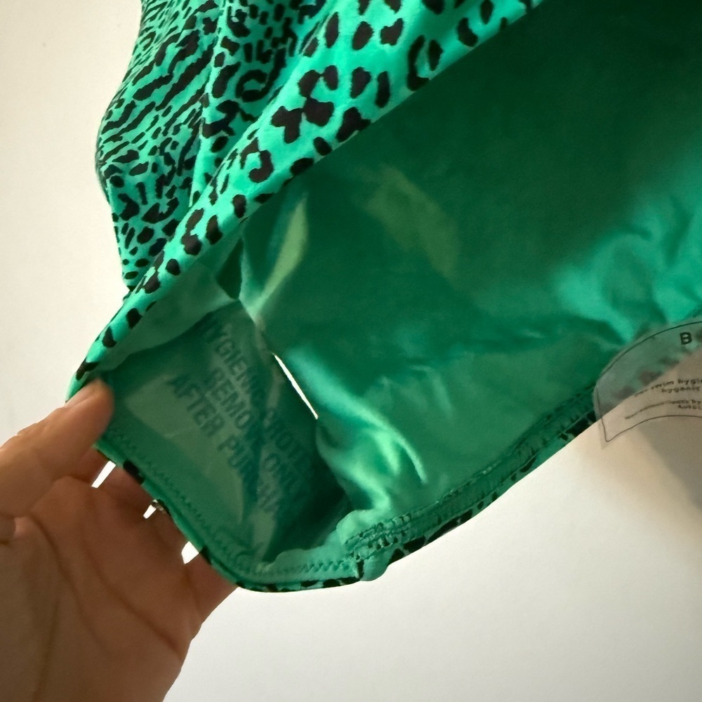 Anthropologie Seafolly Wild Ones Bandeau One Piece - Jade - US Size 10 NWT - Picture 10 of 11
